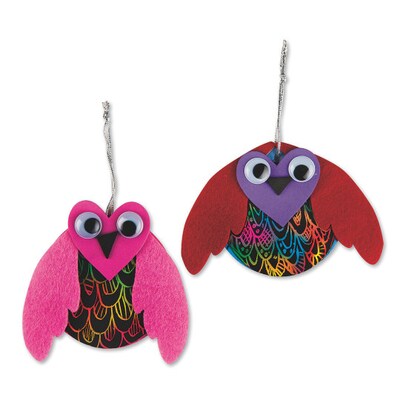 S&S Worldwide Mini Owl Craft Kit, 24/Pack (CF-13056)