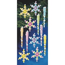 The Beadery Beaded Snowflakes And Icicles, 48/Pack (SS7351)