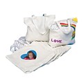 S&S Worldwide Color Me Bag W/Heart Photo Pocket, Pack of 12 (FA1863)