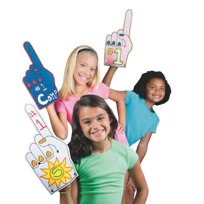 S&S Worldwide, Number One Foam Hand Pk12, (CM157)