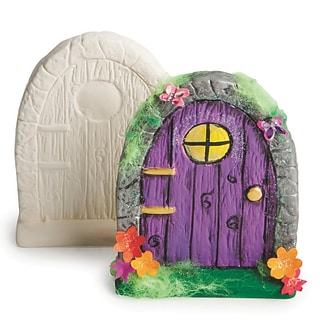 S&S Worldwide Color Me Ceramic Bisque Fairy Door, Pack of 12 (SP2015029)