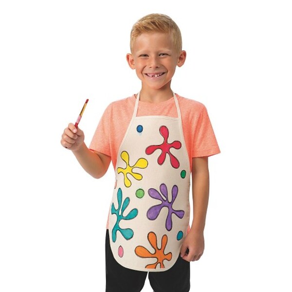 S&S Worldwide Color Me Apron Child Size, Pack of 6 (CM229)