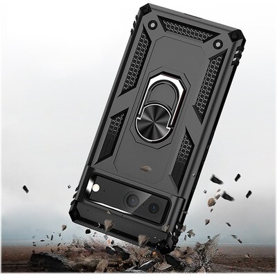 Saharacase Military Kickstand Series Black Holster for Google Pixel 7 (CP00379)