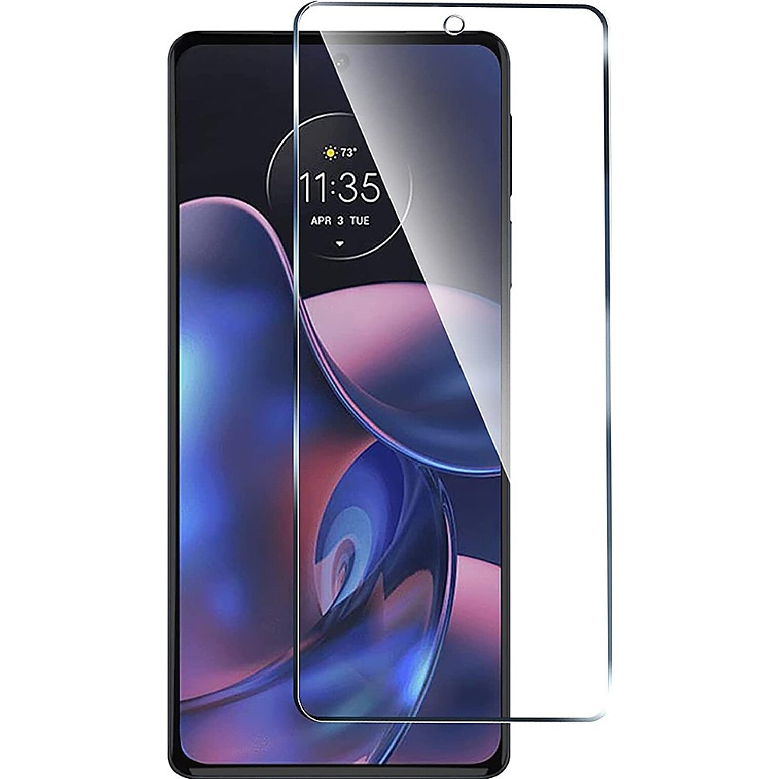 SaharaCase ZeroDamage Ultra Strong+ Tempered Glass Screen Protector for Motorola Edge (2022), Clear (ZD00105)