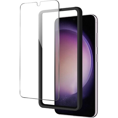 SaharaCase ZeroDamage Ultra Strong+ Tempered Glass Screen Protector for Samsung Galaxy S23+, Clear 2/Pack (ZD00108)