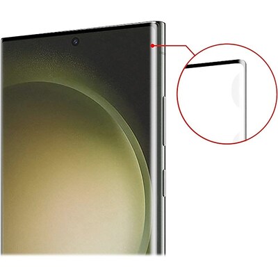 SaharaCase ZeroDamage Ultra Strong+ Tempered Glass Screen Protector for Samsung Galaxy S23 Ultra, Clear, 2/Pack (ZD00109)