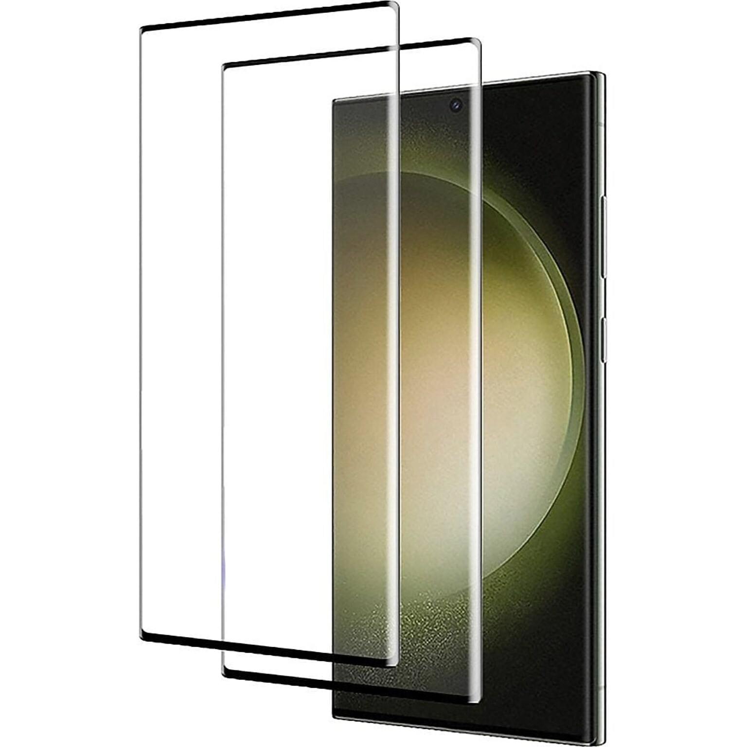 SaharaCase ZeroDamage Ultra Strong+ Tempered Glass Screen Protector for Samsung Galaxy S23 Ultra, Clear, 2/Pack (ZD00109)