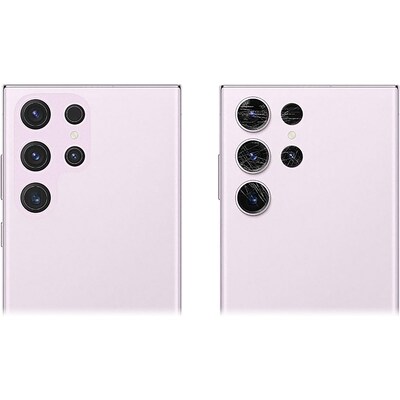 SaharaCase ZeroDamage Camera Lens Protector for Samsung Galaxy S23 Ultra, Lavender, 2/Pack (ZD00113)