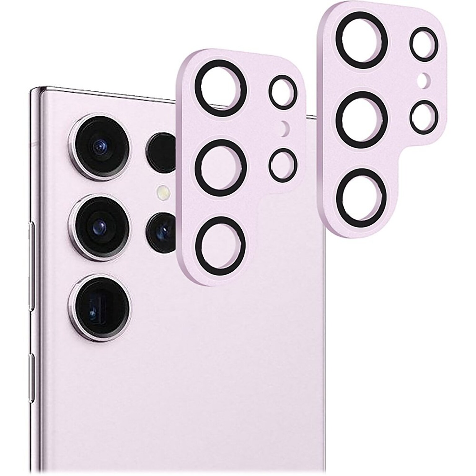 SaharaCase ZeroDamage Camera Lens Protector for Samsung Galaxy S23 Ultra, Lavender, 2/Pack (ZD00113)