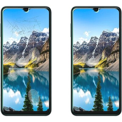 SaharaCase ZeroDamage Ultra Strong+ Tempered Glass Screen Protector for Samsung Galaxy A14 5G, Clear, 2/Pack (ZD00114)