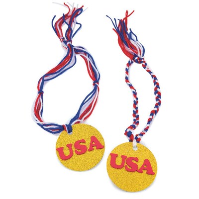 S&S Worldwide Go For The Gold Medal Craft Kit, 48/PK (GP3094)