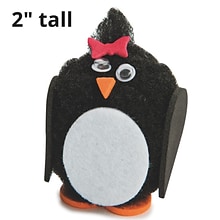 S&S Worldwide Pom Pom Penguin Craft Kit, Pack of 24 (GP3133)