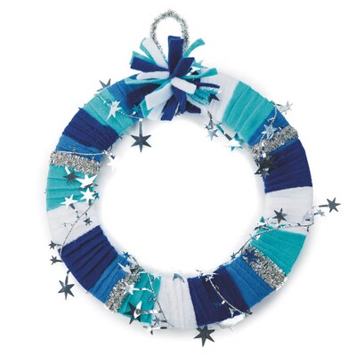 S&S Worldwide Sparkle Star Wreath, 24/Pack (CF-13310)