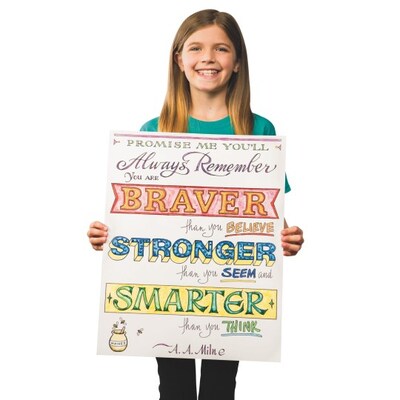 S&S Worldwide Paint A Dot Braver  Stronger  Poster Pk12, (GP3214)