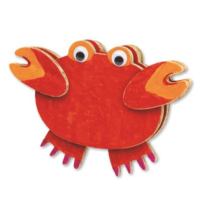 S&S Worldwide Carl The Crab Craft Kit, 48/Pack (CF-13766)