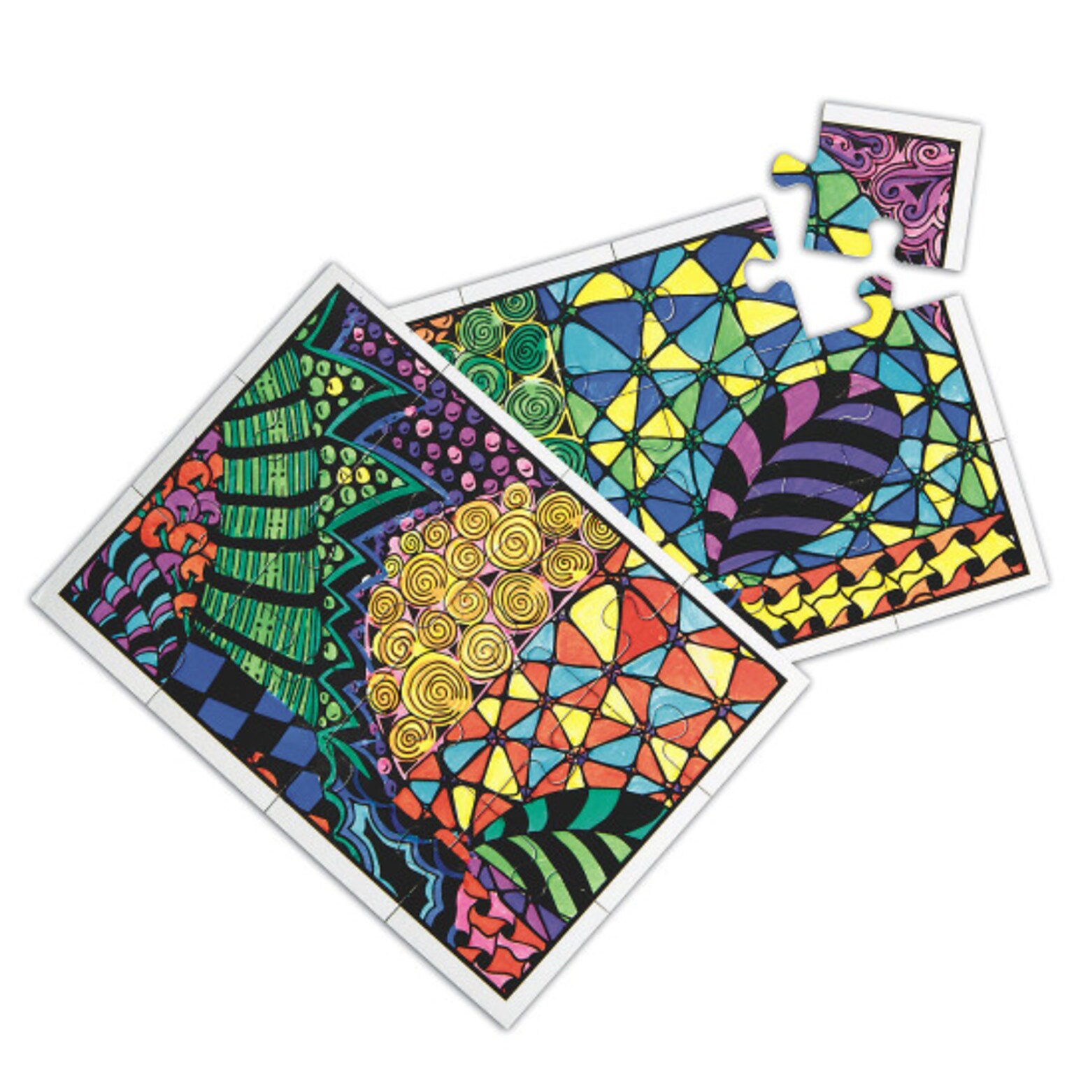 S&S Worldwide Doodle Puzzle Craft Kit, 48/Pack (GP3259)