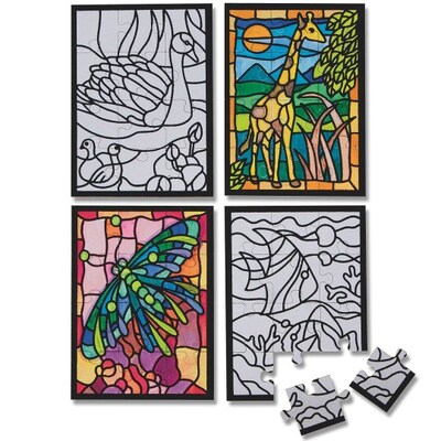 S&S Worldwide Small Asst Velvet Puzzles, 24/Pack (PS1355)