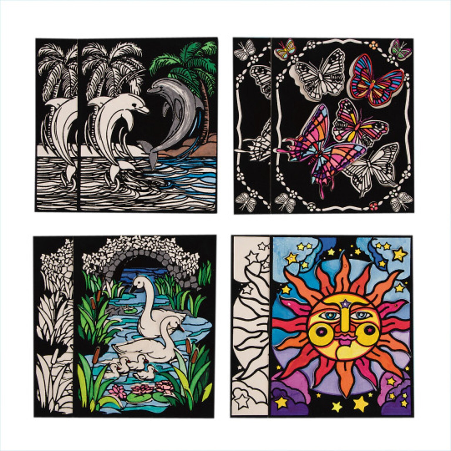 S&S Worldwide, 3D Velvet Art Posters Pk24, (PS1383)