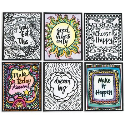 S&S Worldwide Think Positive Velvet Art Posters (PS1422)