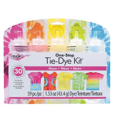 I Love To Create, Tulip One-Step Tie-Dye Kit-Neon, (31673)