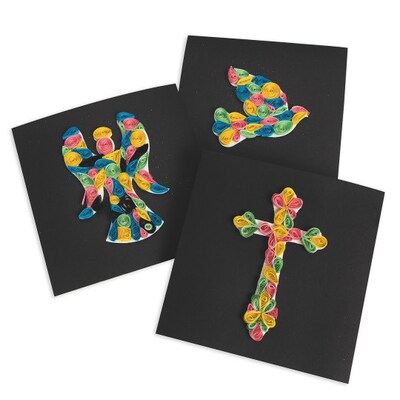 S&S Worldwide Christian Paper Quilling Kit, 12/Pack (CF-14087)