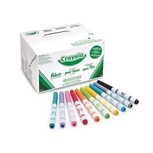 Crayola Fine Line Fabric Markers Classpack (58-8215)