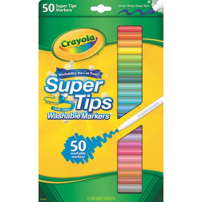 Crayola Llc, Crayola Supertip Washable Markers 50Ct, (58-5050)