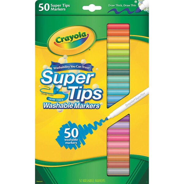 Crayola Metallic Markers, Conical Tip, Assorted, 8/Pack (58-8628)