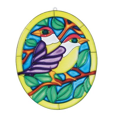 S&S Worldwide Suncatcher Two Birds, 12/Pack (CF-1538)