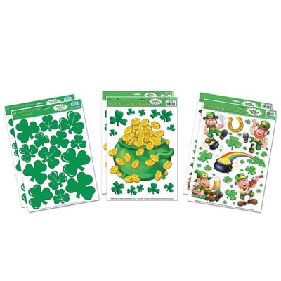 The Beistle Company St Pats Static Cling, Pack of 6 (S15933SWC6)