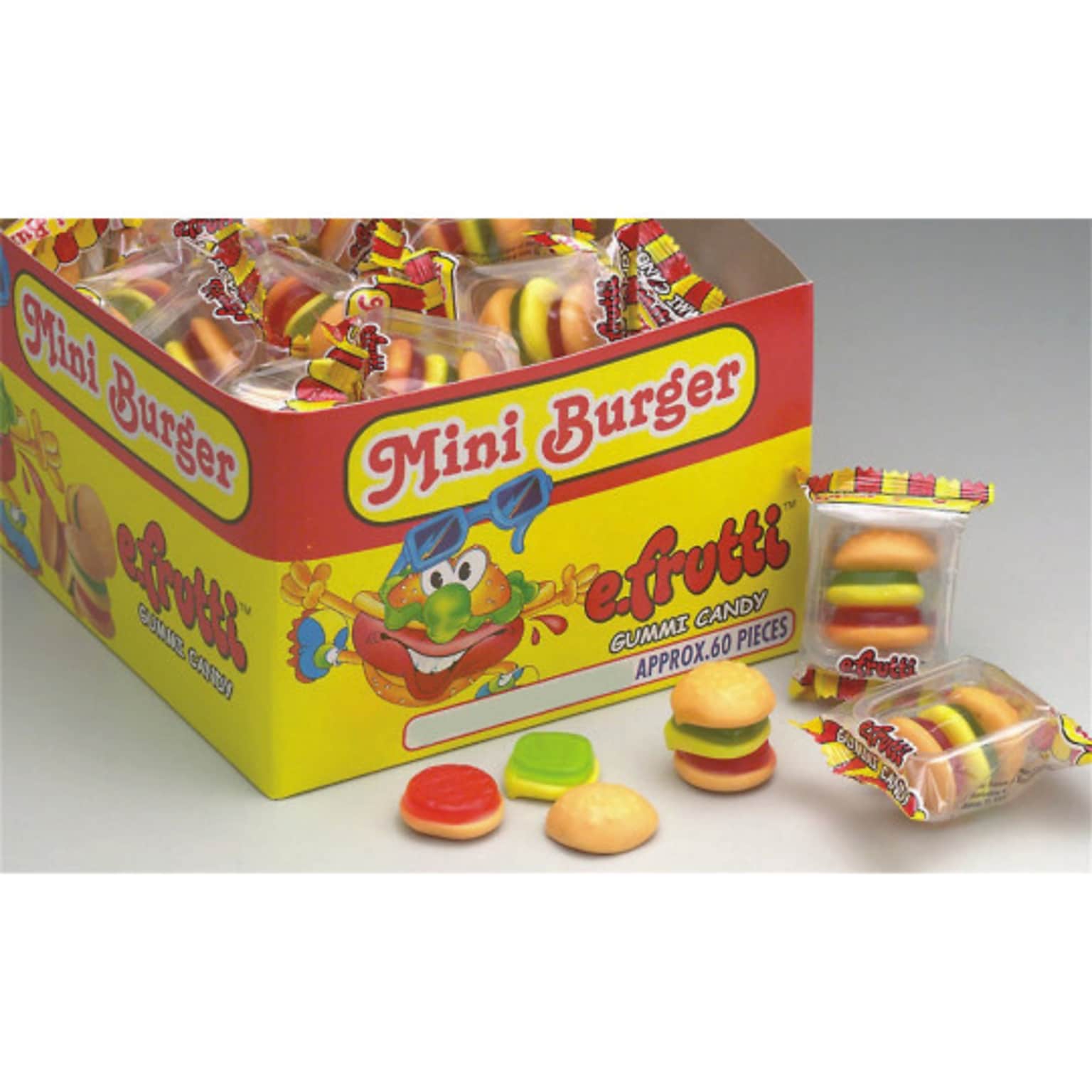 The Wholesale Candy Shop.Com, Mini Burger Gummies 60 Per Box (300501)