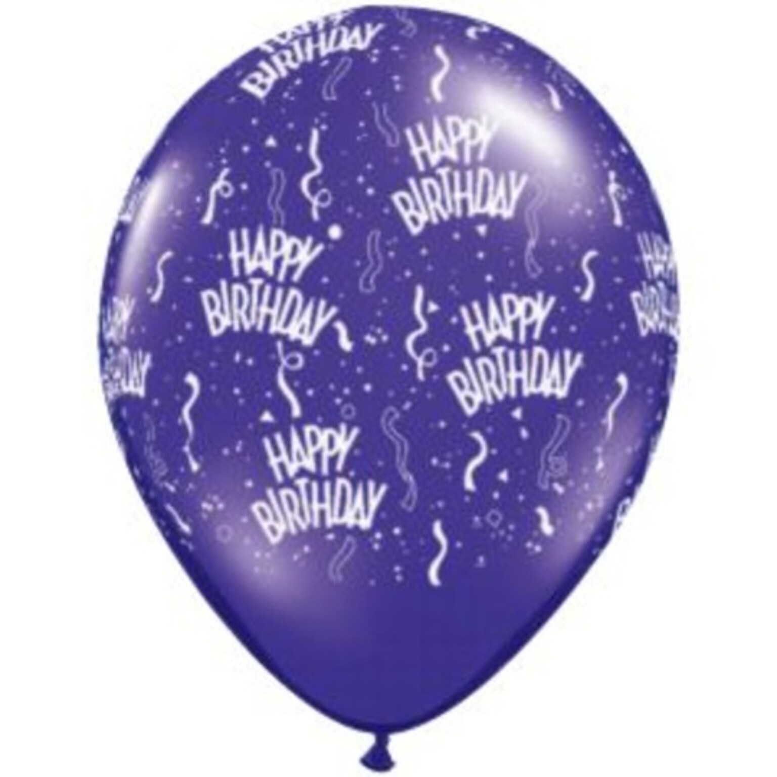 Pioneer Balloon Company 11 Round Birthay Assorted Ballons, 50/Bag (12341)