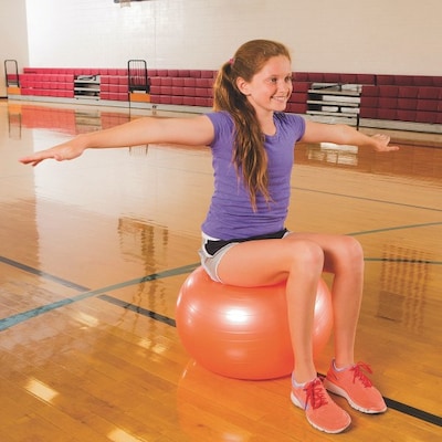 S&S Worldwide, Anti Burst Exercise Ball 47.25 In 120 Cm, (W12837)