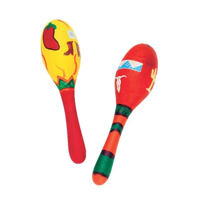 S&S Worldwide Wooden Maracas Plain Pk/12, (WD7479)