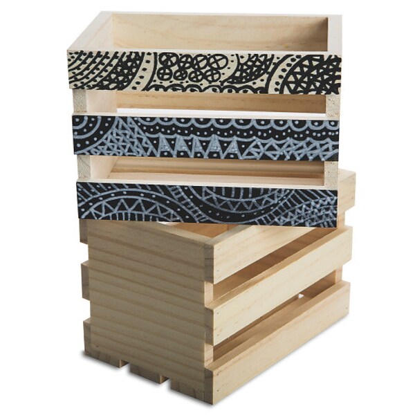 S&S Worldwide, Small Wood Crate Pk6, (WD7616)