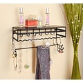 Simplify Wall Mount Jewelry & Accessory Organizer, Black (2700-BLK)