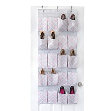 The Macbeth Collection Closet Candie Shoe Organizer, 20-Pocket, Ikat (M-77806-CC)