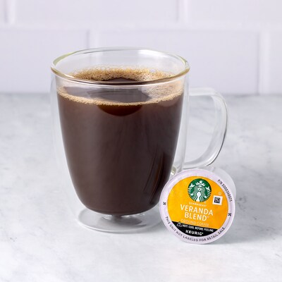 Starbucks Veranda Blend Coffee Keurig K-Cup Pods, Light Roast, 72/Box (220-02161)