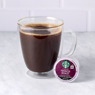 Starbucks French Roast Coffee Keurig K-Cup Pods, Dark Roast, 72/Box (220-02159)