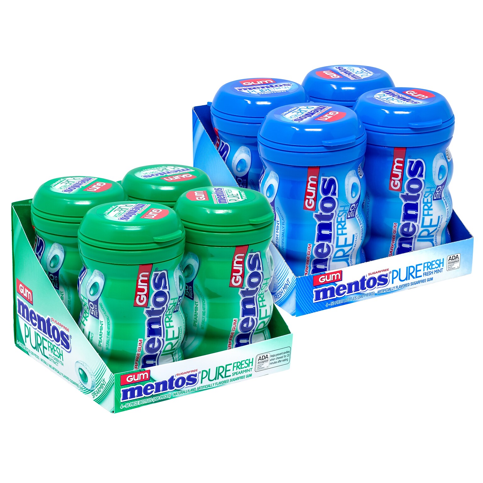 Mentos Sugar Free Mint Gum, 8/Box (600-00727)