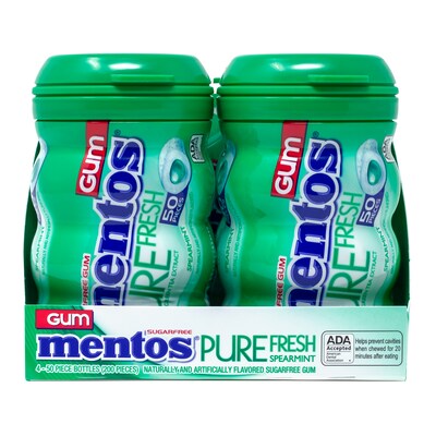 Mentos Sugar Free Mint Gum, 8/Box (600-00727)