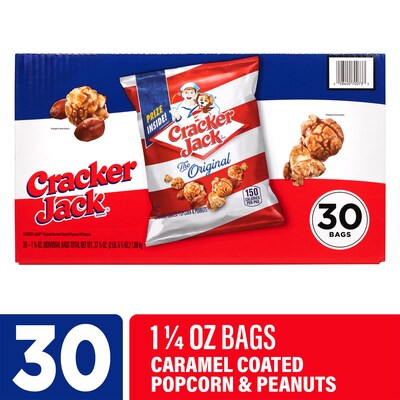 Cracker Jack Caramel Popcorn, 37.5 oz., 30/Box (209-00701)