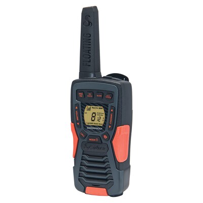 Cobra FLT Floating Waterproof 37-Mile Range 2-Way Radios, Multicolored, 2/Pack (ACXT1035R FLT)