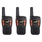 Cobra 16-Mile Range FRS 2-Way Radios, Black, 3/Pack (ACXT145-3)