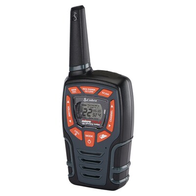 Cobra Weather-Resistant 28-Mile Range 2-Way Radio, Black, 2/Pack (ACXT545)