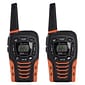Cobra Waterproof 35-Mile Range 2-Way Radio, Black, 2/Pack (ACXT645)