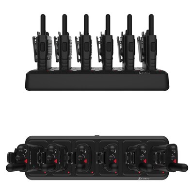 Cobra Pro Business 42-Mile Range 2-Way Radios, Black, 6/Pack (PX650-BCH6)