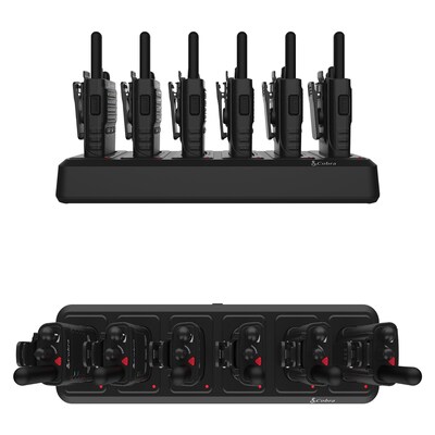 Cobra PX650-BCH6 6-Pack FRS Two-Way Radios | Professional Business Walkie Talkies For Job Sites