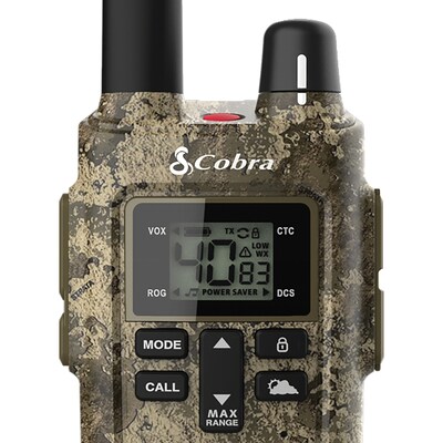 Cobra Rugged 32-Mile Range 2-Way Radio, Camouflage, 2/Pack (RX380TTC)