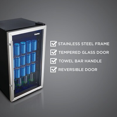 Danby DBC117A2BSSDD-6 3.1-Cu. Ft. Beverage Center, Black/Stainless